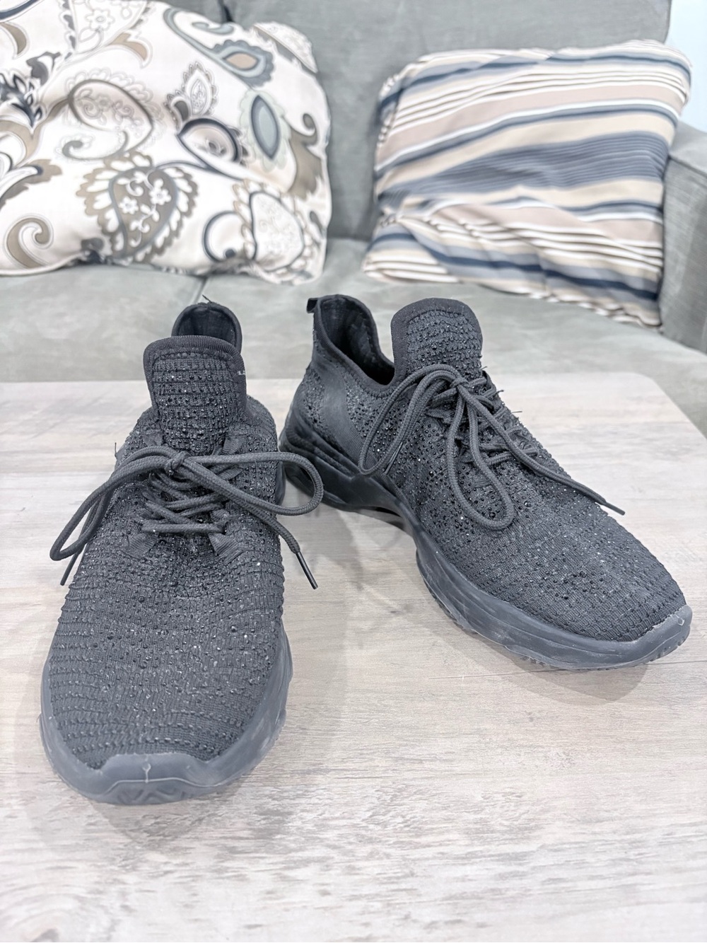 Rocawear Black Rhinestone Athletic Shoes
